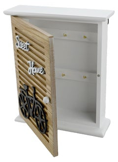 Vintage Wooden Wall Mounted Key Box, Wall Ornament Key Cabinet, Wall Mounted 6 Hook Key Holder Vintage Wooden Wall Mounted Key Box, Wall Ornament Key Cabinet, Wall Mounted 6 Hook Key Holder